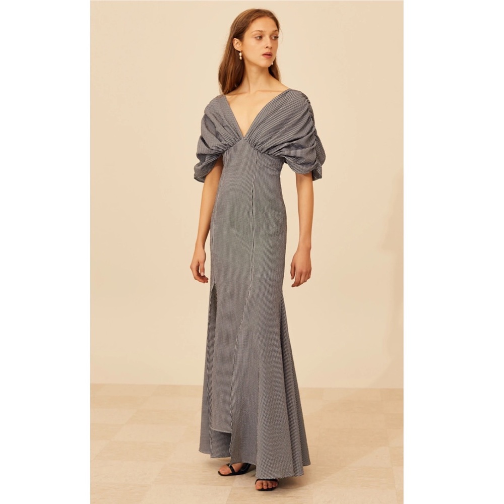 C/MEO Collective Ovation Gown Gingham NWT …